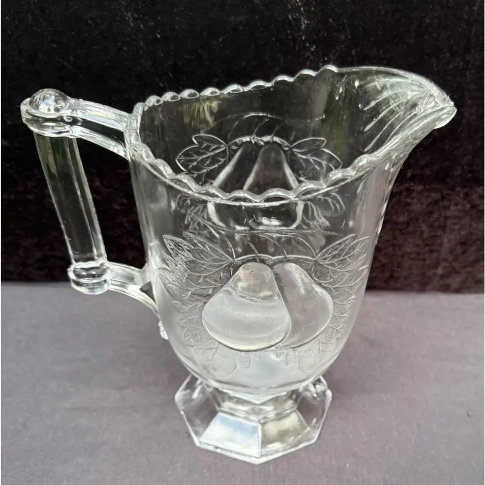 Jeannette Glass- Adams Baltimore Pear Depression Glass Clear Creamer
